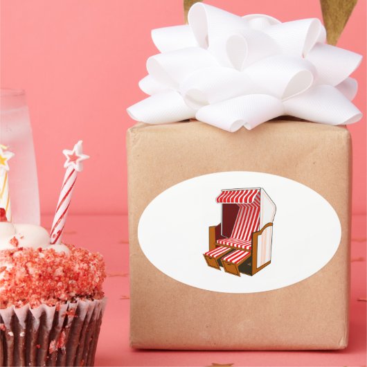 Stickers à thème Red & White Beach (Fête)