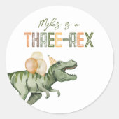 Stickers à trois Rex Party (Devant)