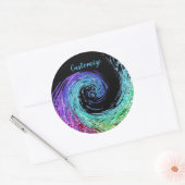 Stickers à vague arc-en-ciel liquide (Enveloppe)