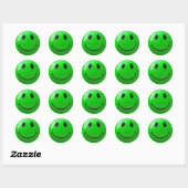 Stickers à visage vert citron (Feuille)