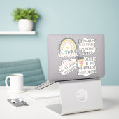 Stickers ABA, Cadeau Analyste Comportement, Techni (Ordinateur portable sur le bureau)