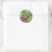 Stickers abeille à miel et fleurs violettes (Sac)