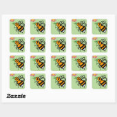 Stickers Abeille Et Fleur 20 par feuille (Feuille)