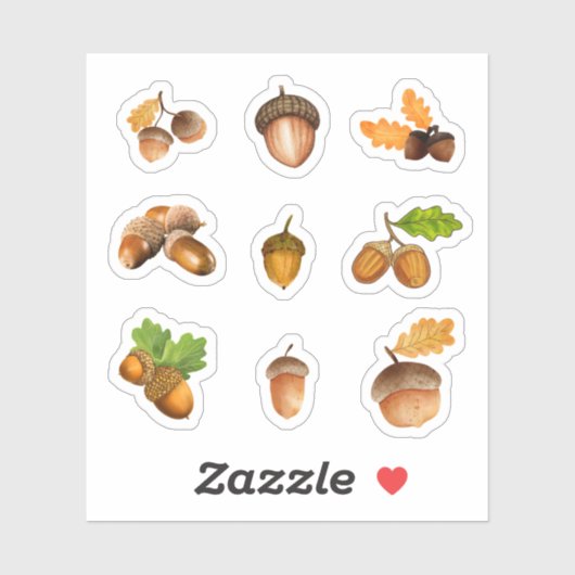 Stickers Acorn (Feuille)