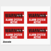Stickers actifs du système d'alarme (Feuille)