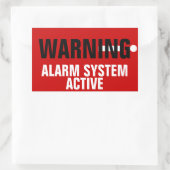 Stickers actifs du système d'alarme (Sac)