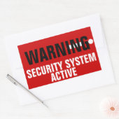 Stickers actifs du système de sécurité d'avertisse (Enveloppe)