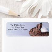 Stickers Adresse de retour de Noël Rabbit (En situation)