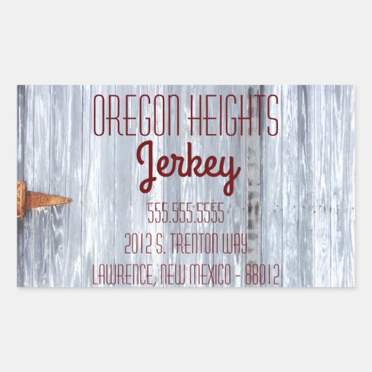 Stickers Adresse d'entreprise Lave blanc Bois Gran (Devant)