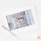 Stickers Adresse d'entreprise Lave blanc Bois Gran (Enveloppe)