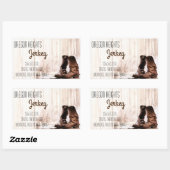 Stickers Adresse d'entreprise Red Boots Pays Russe (Feuille)