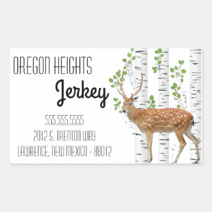 Stickers Adresse professionnelle Deer Doe Buck Woo