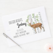 Stickers Adresse professionnelle Deer Doe Buck Woo (Enveloppe)