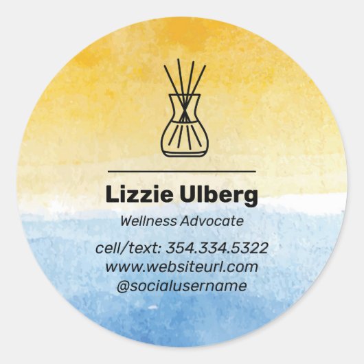 Stickers affaires Sea & Sun Essential Oil (Devant)