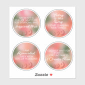 Stickers Affirmations Idéal pour New Moon Ritual 7 (Feuille)