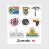 Stickers Afrique du Sud (Feuille)