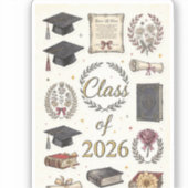 Stickers afstuderen 2026 (Voorkant)