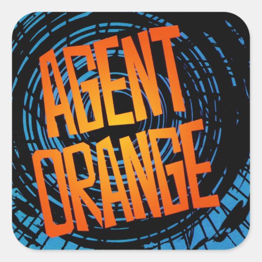 Stickers Agent Orange "SpinArt" Patinage Punk Rock (Devant)
