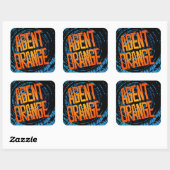 Stickers Agent Orange "SpinArt" Patinage Punk Rock (Feuille)