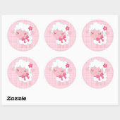 Stickers Agneau rose (Feuille)