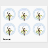 Stickers Ahoy Mate Monkey Favor 3 pouces (Feuille)