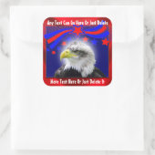 Stickers Aigle Patriotique Et Étoiles (Sac)