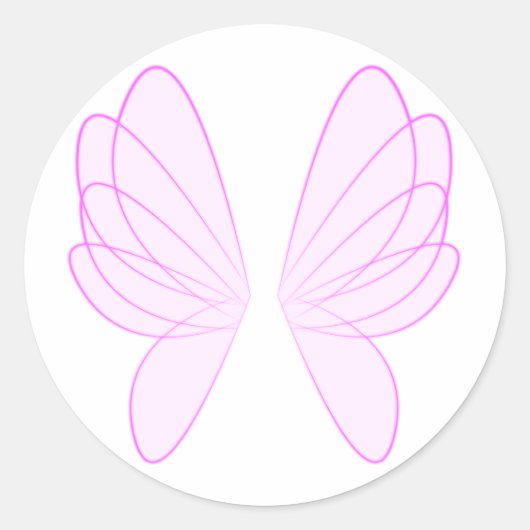 Stickers Ailes Fées Roses (Devant)