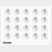 Stickers Akita Noel (Feuille)