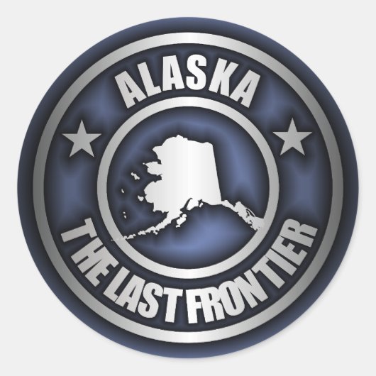 Stickers "Alaska Steel" (bleu) (Devant)