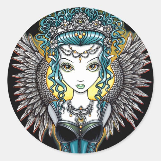 Stickers "Alaura" gothique Guardian Angel (Devant)