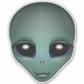 Stickers Aliens amusant Halloween Stickers Alien D (Devant)