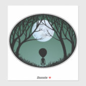 Stickers Aliens amusant Halloween Stickers Alien D (Feuille)