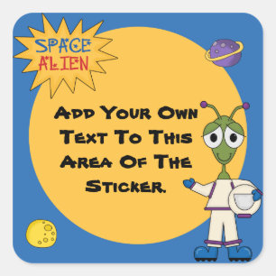 Stickers Aliens spatiaux customisés