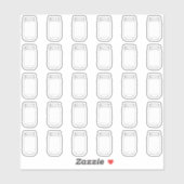 Stickers Alimentation de pâte à papier/Rappel de d (Feuille)