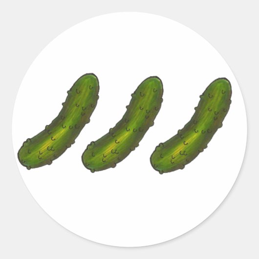 Stickers Aliments pour chiche à trois pinces verte (Devant)