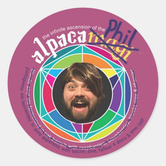 Stickers Alpaca Phil ! (Devant)