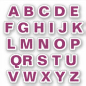 Stickers Alphabet Vin Stick (Devant)
