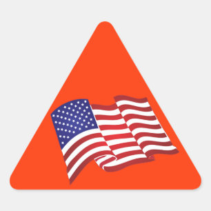 Stickers américains à agiter le drapeau