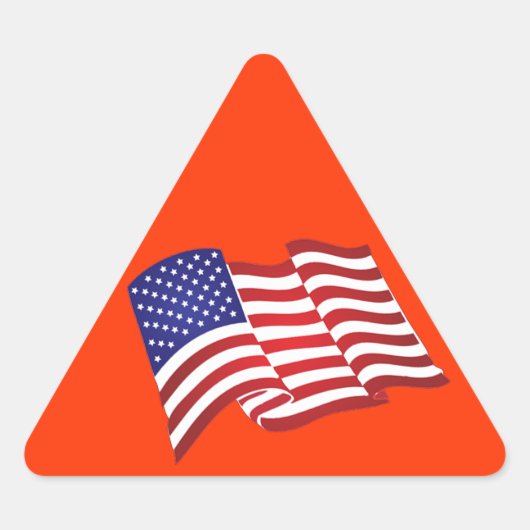 Stickers américains à agiter le drapeau (Devant)