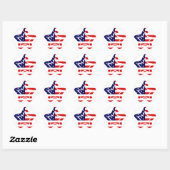 Stickers American Flag Star (Feuille)