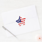 Stickers American Flag Star (Enveloppe)