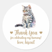 Stickers American Shorthair Cat Wedding Favoriser (Devant)