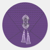 Stickers Améthyste Purple Tassel Élégant (Devant)
