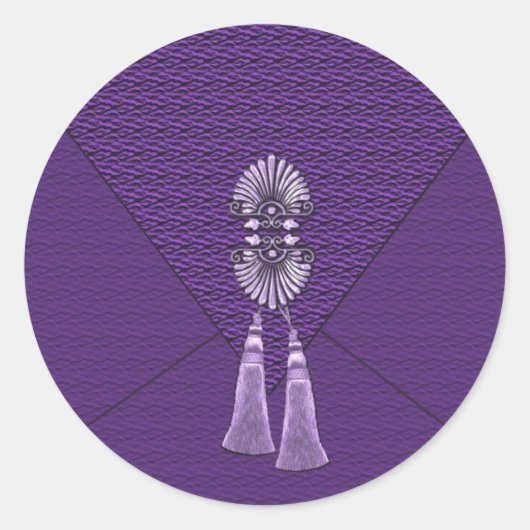 Stickers Améthyste Purple Tassel Élégant (Devant)