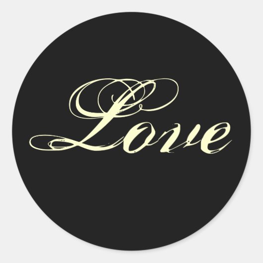 Stickers Amour noir et blanc - Customisé (Devant)