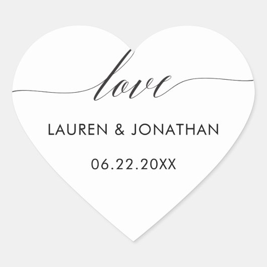 Stickers Amour, Stickers Favor Mariage, Mariage (Devant)