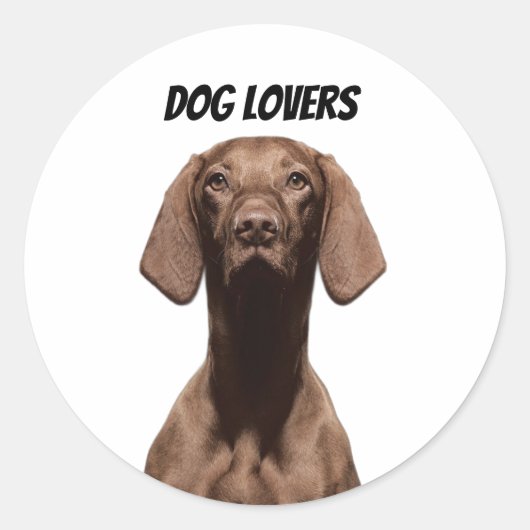 Stickers amoureux de les chiens (Devant)