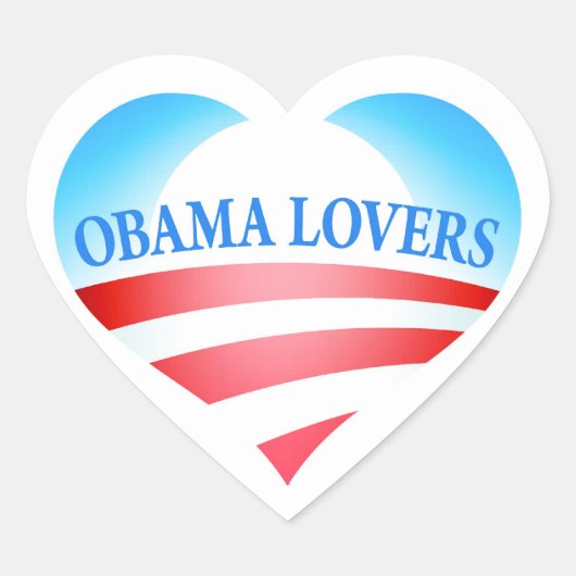 Stickers Amoureux d'Obama (Devant)