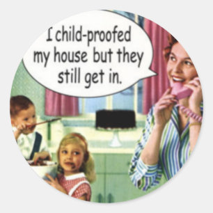 Stickers amusant rétro 1