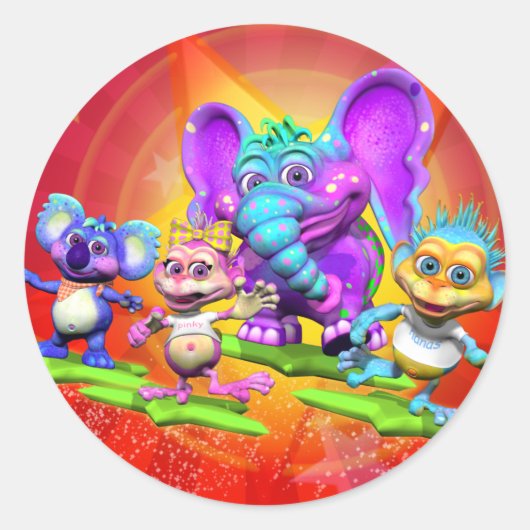 Stickers amusants avec "Les gigantesques ventres" (Devant)